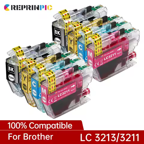 LC3213 LC3211 LC 3213 3211 Ink Cartridge Compatible For Brother MFC-J497DW MFC-J895DW J890DW MFC-J49