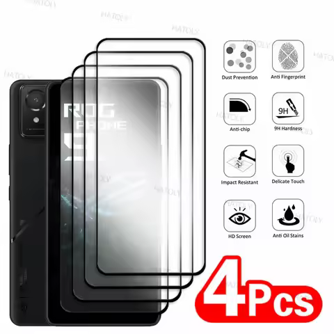 2/4PCS Tempered Glass For Asus ROG Phone 9 FE Screen Protector Asus ROG Phone 9 FE Full Glue Cover G