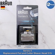 (Braun) Series 5 Replacement Foil and Cutter Shaver Head 51S Electric Shaver Replacement Blade Head 