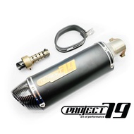 Exhaust Muffler PROJECT79 51mm Motorcycle Universal Pipe R25 Y15 R15 RS150 Ninja250 LC135 Lambretta