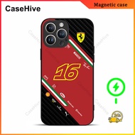 Charles Leclerc CL16 Scuderia Phone Case for iPhone 17 Pro Max / iPhone 16 Pro Max / 15 Pro Max / 13