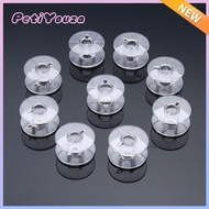 PETIYOUZA 10/30pcs DIY Apparel Storage Holder Plastic Transparent Thread Bobbin For Brother Janome Singer Linen Spool Empty Coils