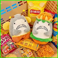 PS1 SharkBee Plushie Creative Wacky Bee Burger Shark Cute Cartoon Cotton Plush Companion Doll SP1