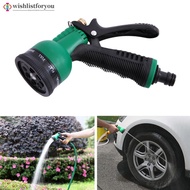 Wishlistforyou 8 Mode High Pressure Garden Water Adjustable Hose Nozzle Car Washing Yard Sprayer Irr