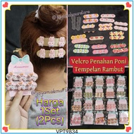 (2PCS) KOREAN STYLE CHARACTER VELCRO / PREMIUM IMPORTED HAIR ADHESIVE BANDANA / FRINGE HOLDER / CUTE