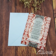 Meaningful wedding anniversary gift card 17.5*12.5 cm with envelope