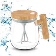 Upgrade Electric High Speed Mixing Cup, 13.5oz/400ML Self Stirring Coffee Mug Waterproof Glass Cup, 