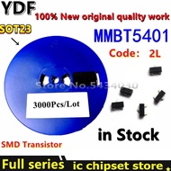 3000pcs/Lot 100% New MMBT5401 2N5401 SOT23 2L SMD Transistor SOT23-3