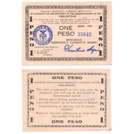 1944 WW2 PHILIPPINES Mindanao WW2 S523(d) V5 Plate 1 Peso Guerilla UNCnote
