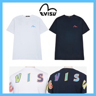 [EVISU] Back Lettering Print Loose Fit Short Sleeve T-shirt / EVISU short sleeve shirt /  EVISU t shirt  / evisu korea / Evisu authentic t shirt / korea authentic evisu loose fit hills unisex round t shirt