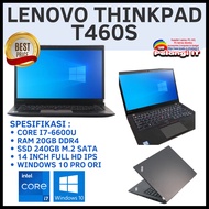 Laptop Lenovo Thinkpad T460s Core I7 Ram 20gb Ssd 240gb Layar 14" Full Hd Ips