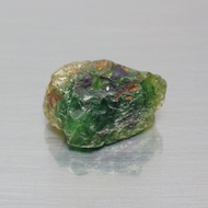 พลอย ก้อน การ์เนต โกเมน เขียว ดิบ แท้ ธรรมชาติ ( Unheated Natural Green Garnet ) หนัก 6.60 กะรัต