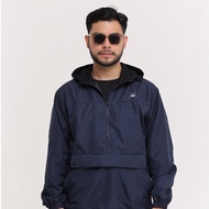 BREY Men's Parachute Cagoule Jacket Anorak Sports Jogging Running Windbreaker Windproof Maze Jacket