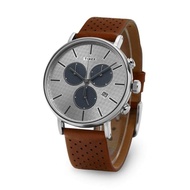 Timex TW2R79900 นาฬิกาข้อมือผู้ชาย สายหนัง สีน้ำตาล