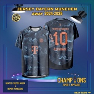 Custom Football Jersey B4y3rn Munch3n Aw4y 2024-2025 – Full Printing Dryfit Milano | Name & Number