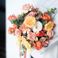 溫暖橘黃色系捧花 | 鮮花花束 | 可客製 | 新娘捧花 | 婚禮捧花