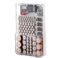 93 Batteries Various Sizes Battery Organizer Storage Case 3Q1R