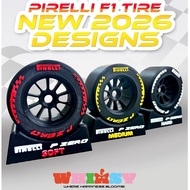 Pirelli Tire Display, Display 1/10 Tires Formula One / F1 Tire, Miniature Tires F1 Pirelli 1:10