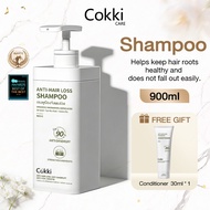 [HALAL] Cokki Syampu Anti-Hair Loss Shampoo 900ml - Anti Hair Fall With Amino Acids Vitamin B