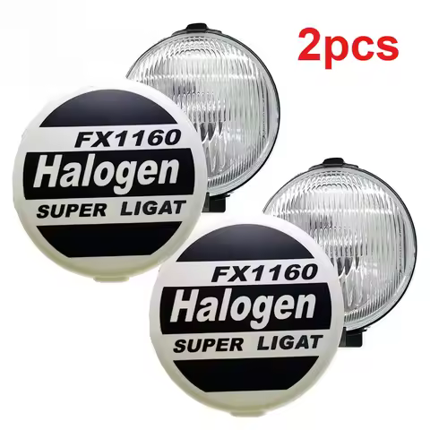 ATVOV 2pcs 6 Inch FX1160 Halogen 12V 55W Truck Sport Round Light Work Light Fog Lamp Spotlight Unive