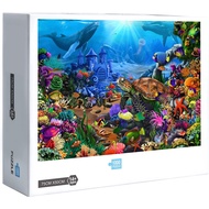 Ready Stock Ocean Underwater World Marine Life Dolphin Sea Jigsaw Puzzles 1000 Pcs Jigsaw Puzzle Adult Puzzle Creative Gift9484161