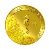 999.9 Pure Gold | 5g Seahorse Gold Medallion