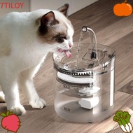 7TILOYSHOP Cat Water Fountain, 1.8L Large Capacity USB Powered Auto Filter Fountain, Quiet Transpare