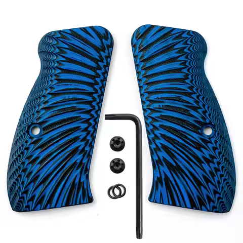 Custom G10 CZ75 Grips for CZ 75/85 Compact, CZ P-01, P100, C100, T100, PCR, CZ 75 D, Gun Grips Screw