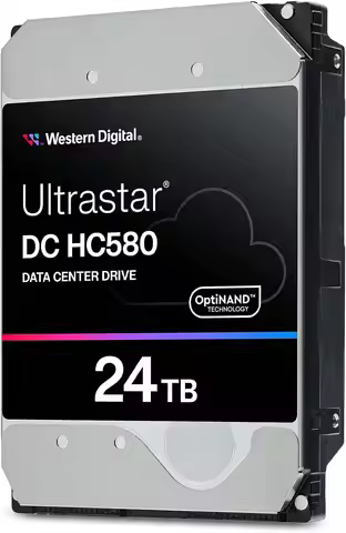 Western Digital Ultrastar DC HC580 WUH722424ALE604 0F62798 24TB 7.2K RPM SATA 6Gb/s 512e 3.5in Enter