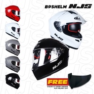 BOSHELM Helm NJS ZX-1 SOLID Helm Full Face SNI