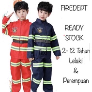 🇲🇾Bomba Baju Kerjaya Kanak-Kanak Firefighter Cosplay Fireman Costume Kids Career Uniform Baju Bomba 