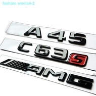 new♚✷Mercedes Benz Bright black logo CLA45 C63 E63 C43 CLS63 C250 AMG Car logo badge sticker