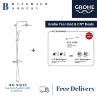 Grohe Euphoria 260 Shower System With Thermostatic Mixer 27296003 Rainshower Set