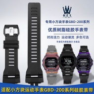 Liangmeilai Adapt to Casio GBD-200/GBD-200SM/RD Sports Resin Silicone Watch Strap Accessories Men