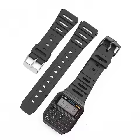 Watch band for Casio straps watch accessorise CA-53W CA-61W FT-100W W-520U W-720G tpu soft watchband