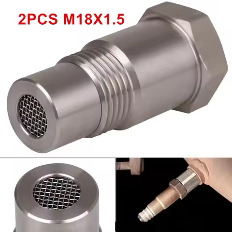 2PCS M18x1.5 Universal Oxygen O2 Sensor Spacer Adapter Check Engine Light CEL Oxygen Sensor Car Dura