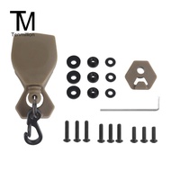 หมวกกันน็อกต่อสู้ Tenmillion สายคล้องคอติดหมวกกันน็อคการหมุน360องศาสายรัดหมวกนิรภัยอุปกรณ์มองภาพกลาง