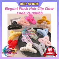 Elegant Plush Hair Clip Claw Korean Style Fashion Big Hair Clamp Women's Hair Accessories ZJ-888bb