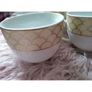 SET OF 4 LA PIANA GOLDEN FINS CUPS