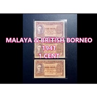 Set~1Cent@MalayaBritishBorneo,1941👑