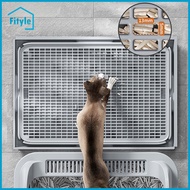 Open Top Cat Litter Box Pet Litter Tray Cat Bedpan Cat Sand Box Container Sturdy Splashproof Kitten 