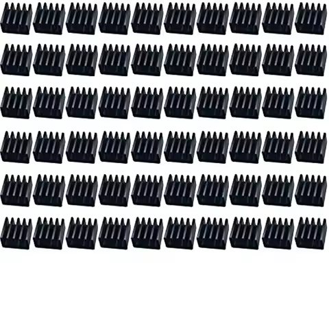 60/30pcs Mini Heatsink Kit Cooler Heat Sink for Cooling VRM Stepper Driver MOSFET VRam Regulators (8