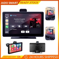 Jansite 7-inch Car DVR Dashcam 4K Carplay Android Auto 2160P Front 1080P Rear Camera Dashboard WIFI Driving Recorder Dual Lens