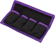 PATIKIL Camera Battery Bag, 4 Pockets Nylon DSLR Battery Bag Holder Storage Bag for AAA Battery and