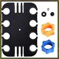 8 Slot Microphone Holder 3/8" Threaded Microphone Organizer Display Holder with Cable Management Slo