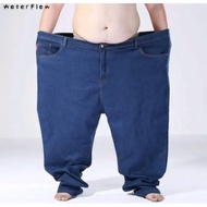 Lelaki Seluar Slack Denim Jeans Plus Size. 95% Cotton 5% Spandex
