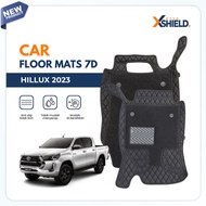 XSHIELD - 7D Hillux DC Anti-Slip Car Mat - Waterproof - Durable | FLOOR MATS 7D