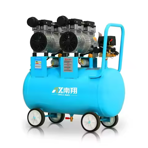 Chinese Industrial 0.2m3/Min 3kw Oil Free Piston Compressor Portable Silent Oil Free Air Compressor