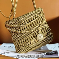 CHANEL Gilt Gatesby Limited Woven 22bag Garbage Bag CHANEL Woven Bag CHANEL 22bag Open Mold Pattern 