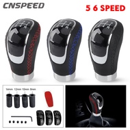 5/6 Speed Universal Replacement Manual Car Gear Stick Shift Knob Modified Stick R PU Leather Gearshi